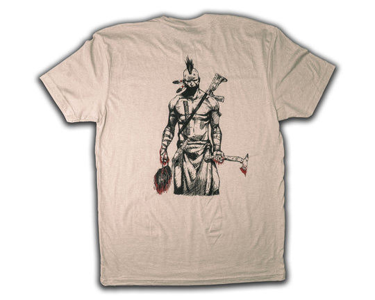 Scalper Tee, tan, American Flag/scalper
