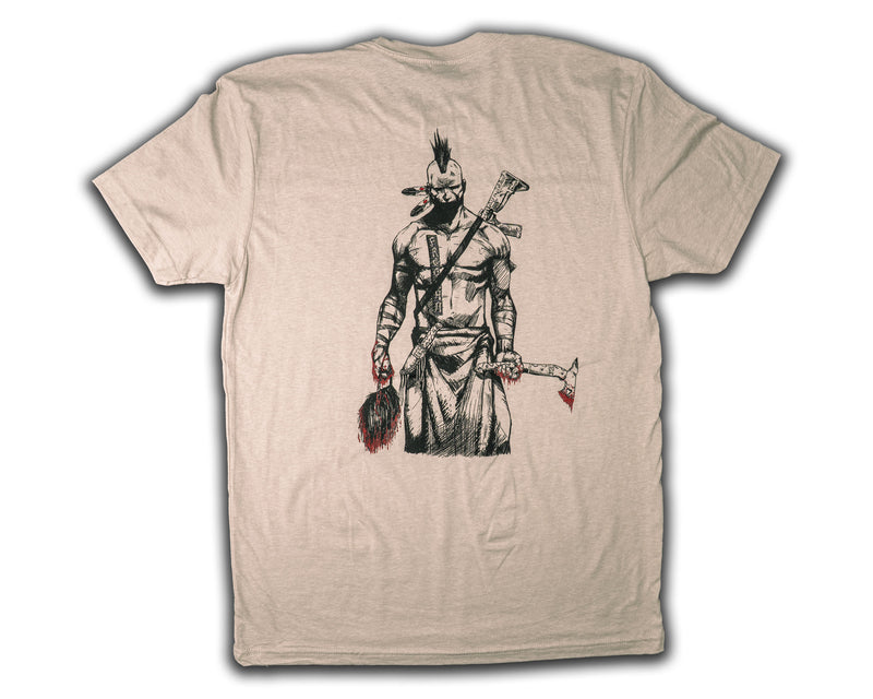 Scalper Tee, tan, American Flag/scalper